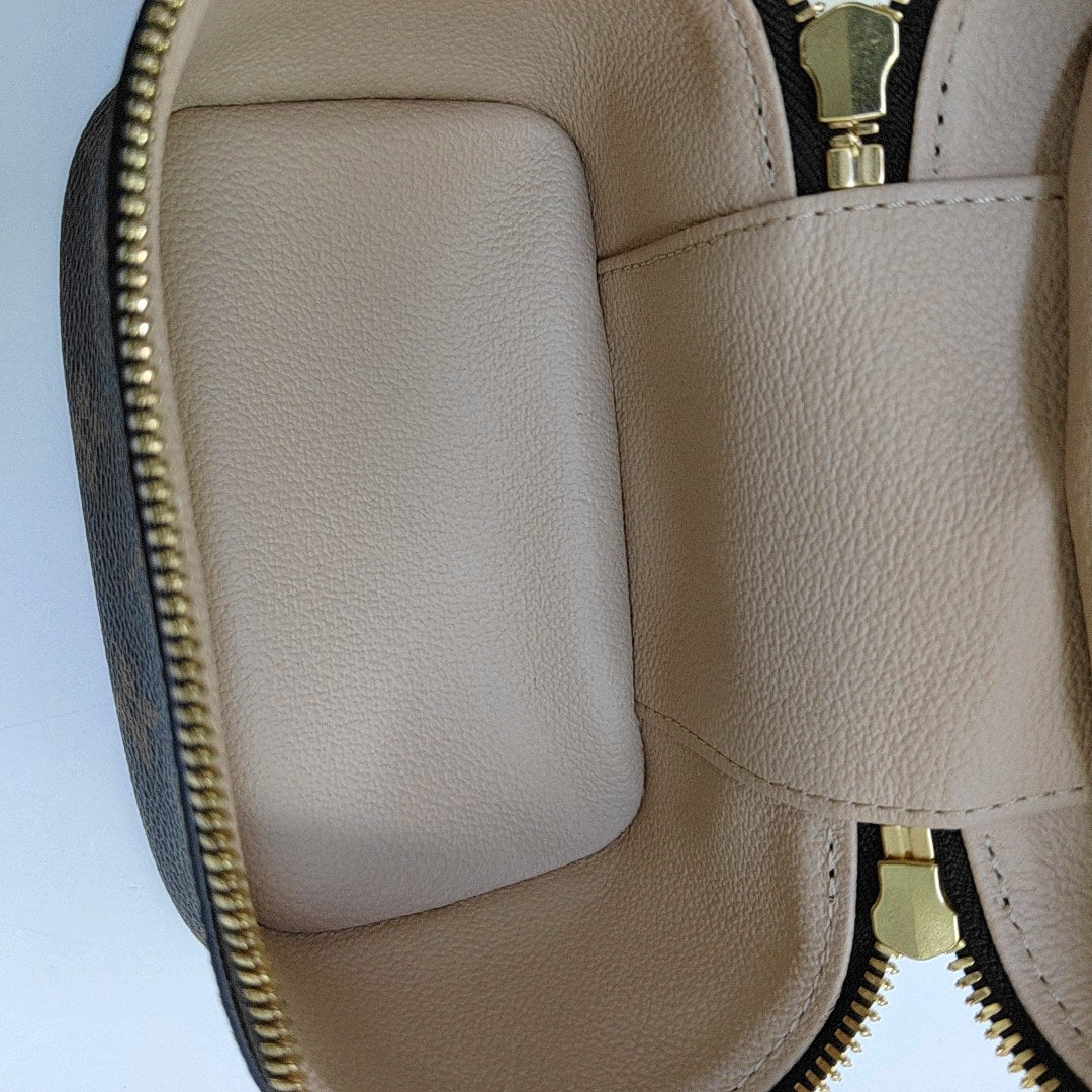 NICE Super Mini Monogram Coated Canvas Brown