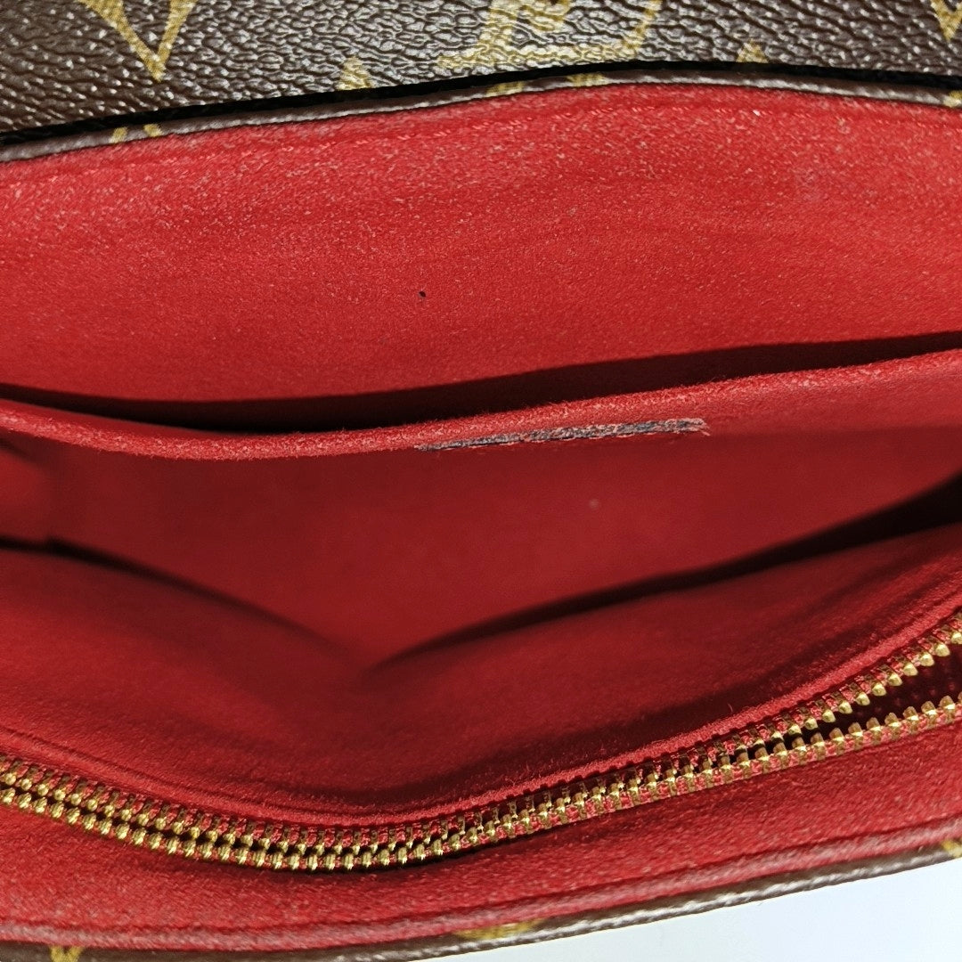 SAINT PLACIDE Monogram Coated Canvas Brown