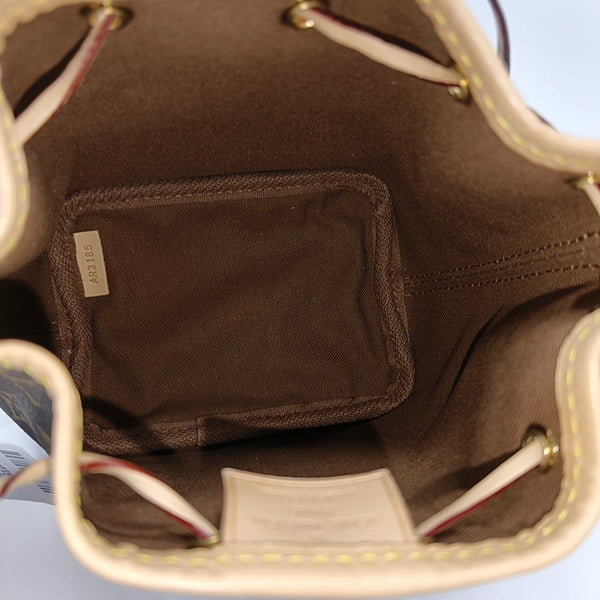 NÉONOÉ Nano Monogram Coated Canvas Brown