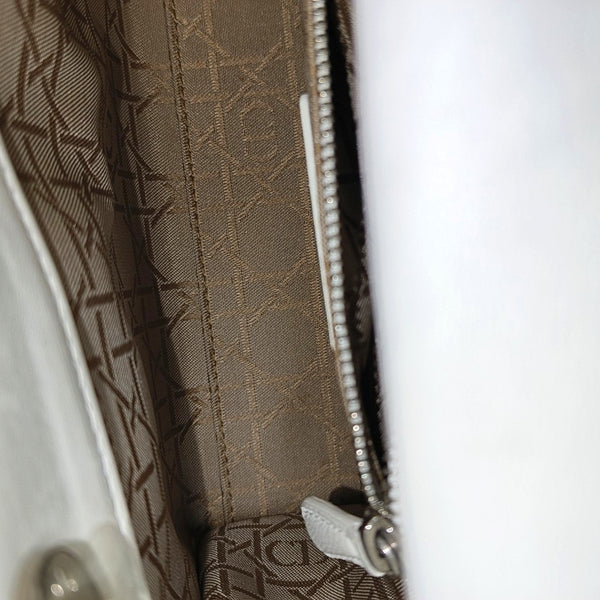 Lady Dior Mini Cannage Lambskin White