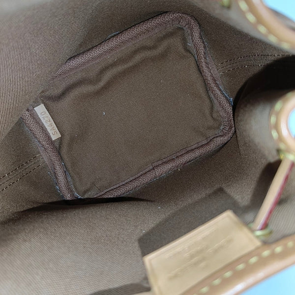 NÉONOÉ Nano Monogram Coated Canvas Brown