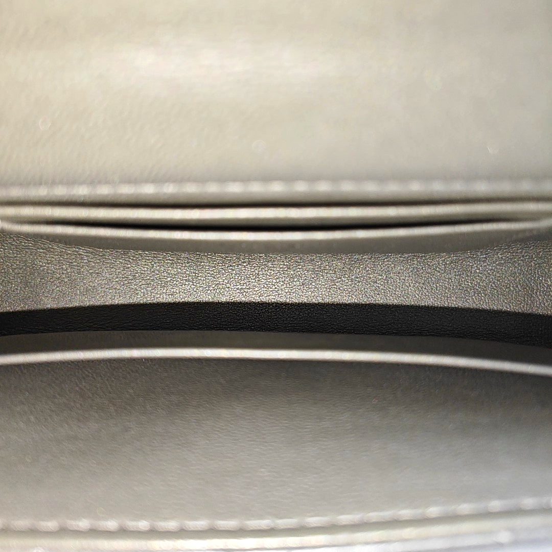 Quilted Lambskin Shoulder Bag Silver