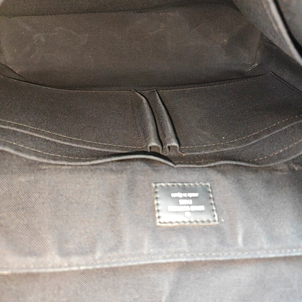 DISTRICT MM Damier Graphite Coated Canvas Gray