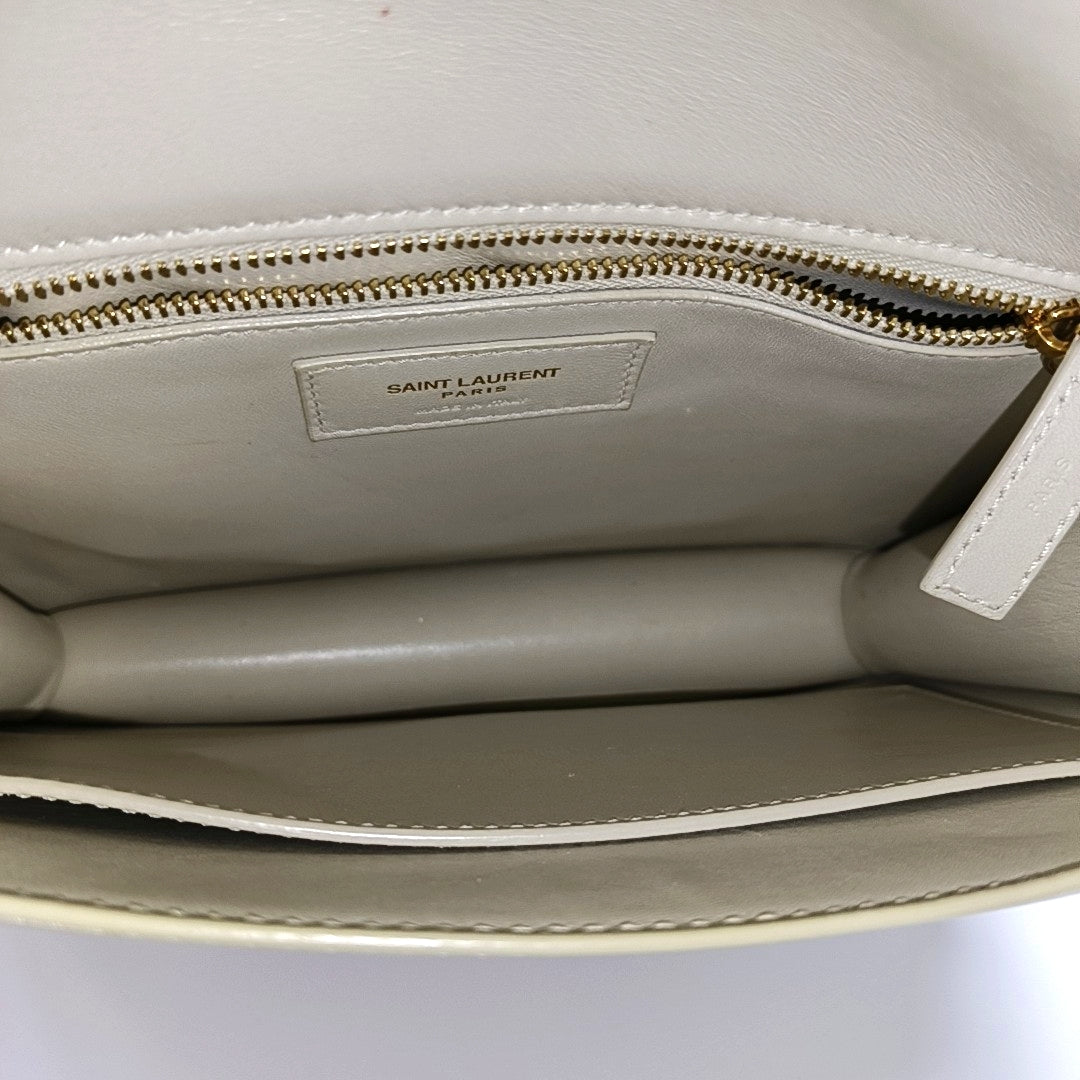 LE CARRÉ Small Calfskin White