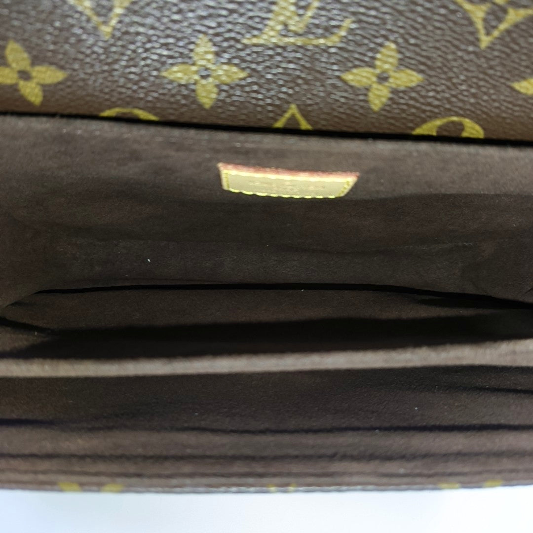 MÉTIS MM Monogram Coated Canvas Brown