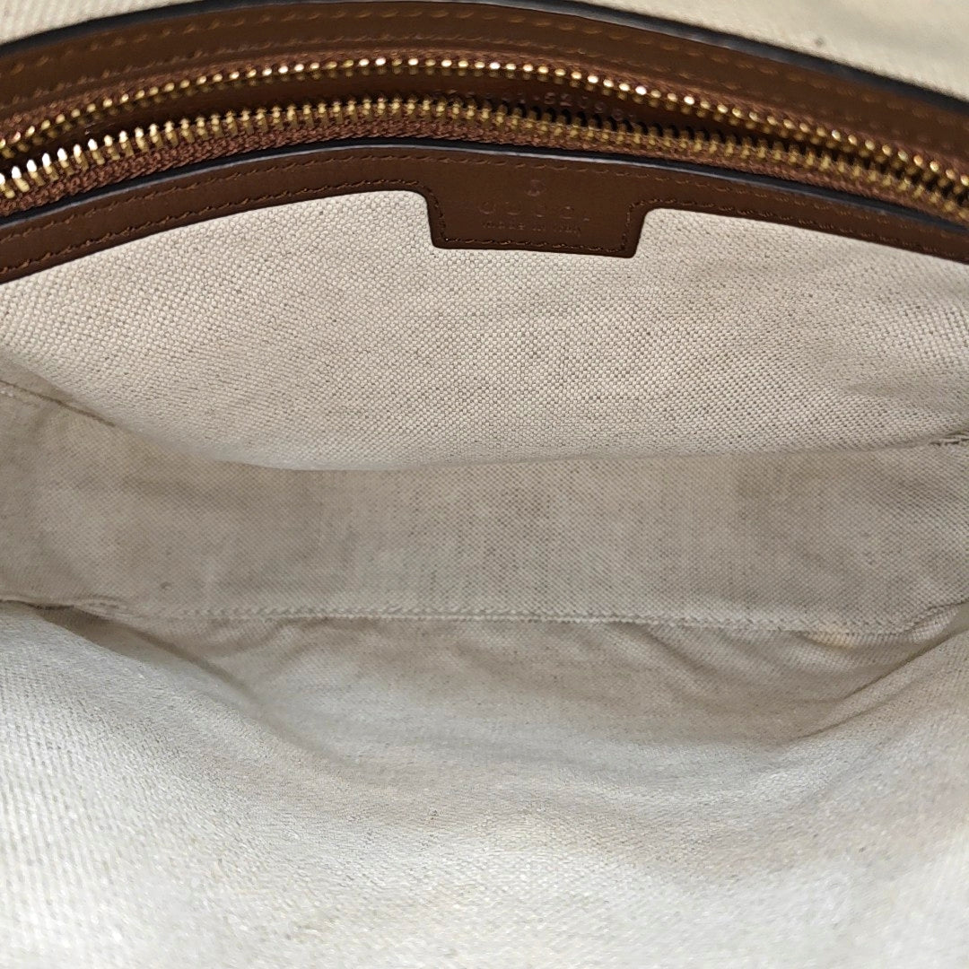Monogram Coated Canvas Shoulder Bag Black