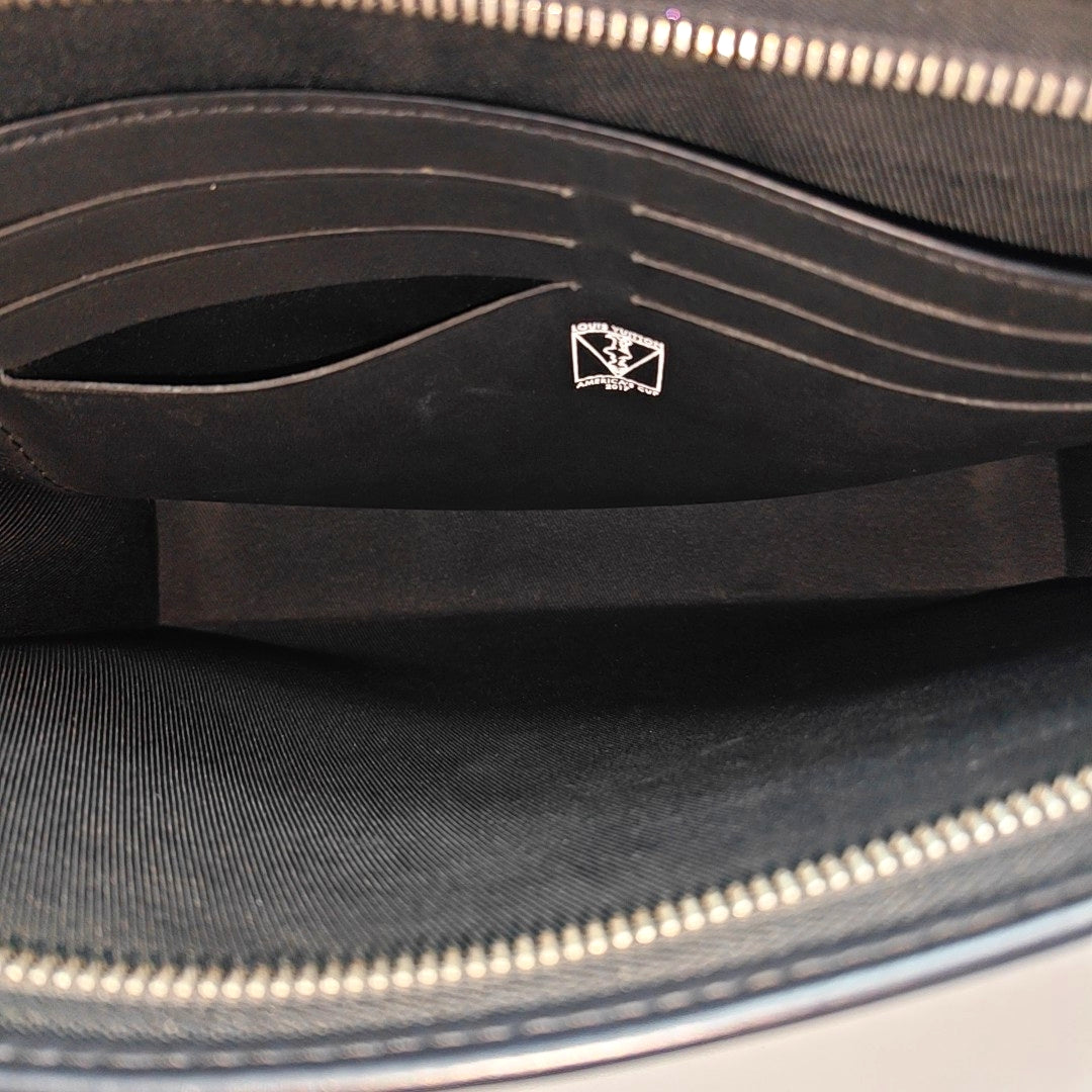 Pochette Voyag MM Damier Coated Canvas Blue