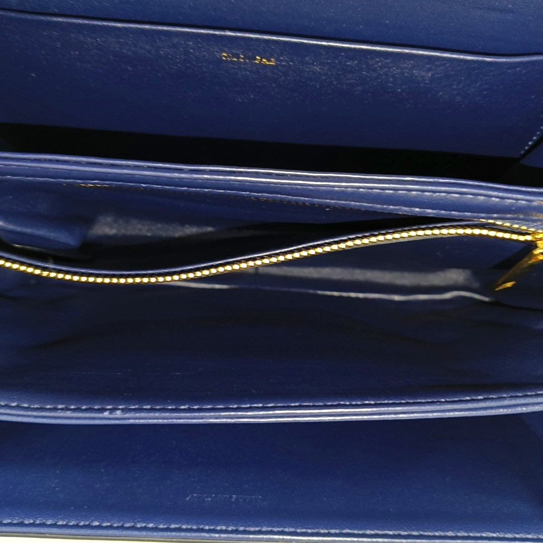 Authenticated pre-owned  TRIOMPHE Medium Calfskin Blue - Crossbody Bag at Looply
