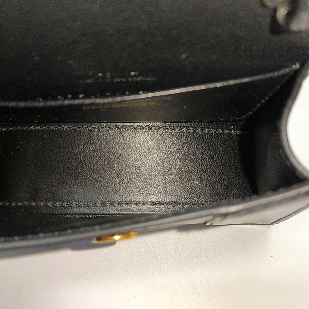 Hourglass Mini Calfskin Black