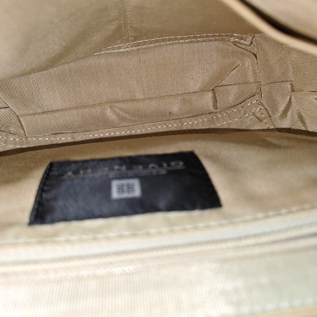 Leather Top Handle Bag Brown