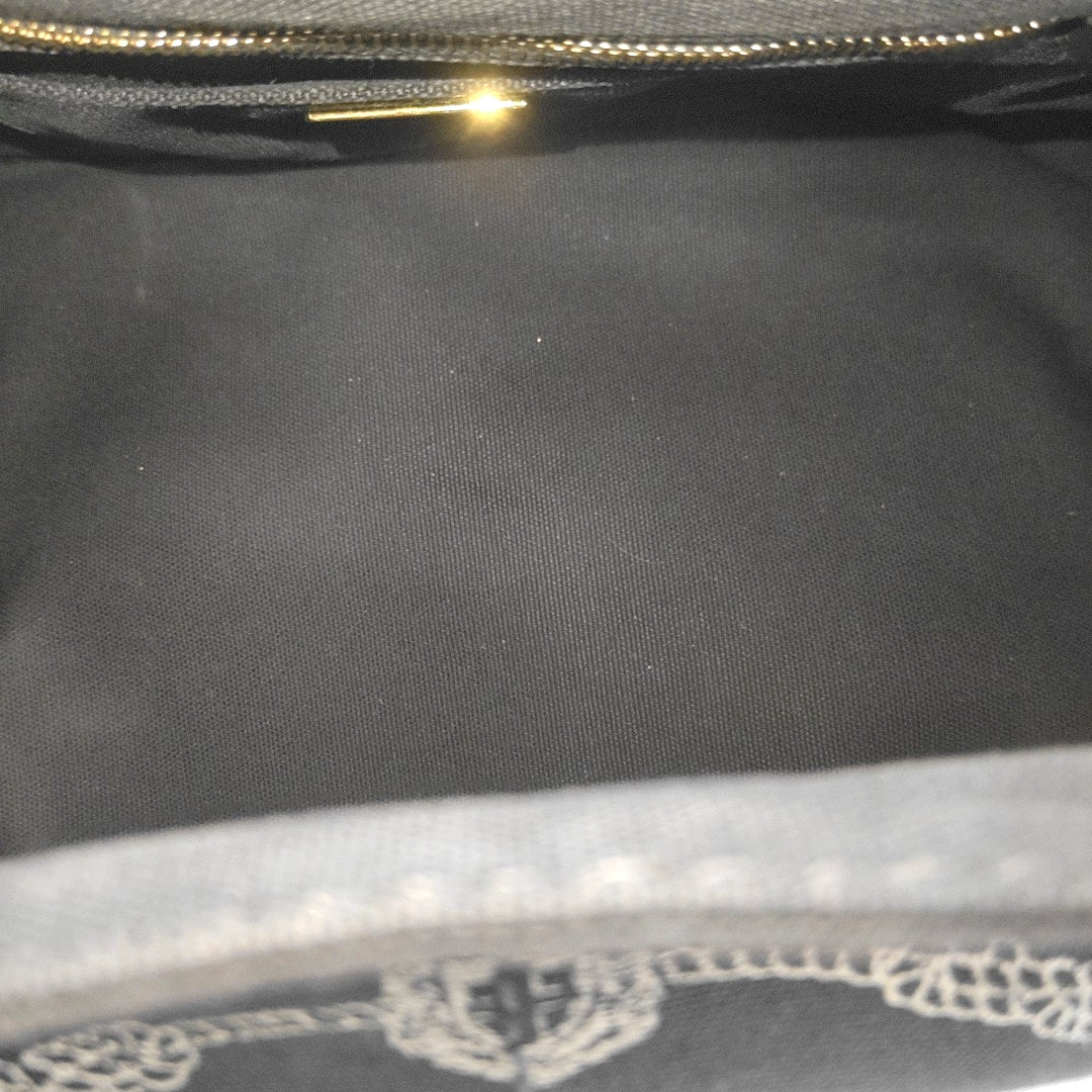 Denim Quilted Canvas Black
