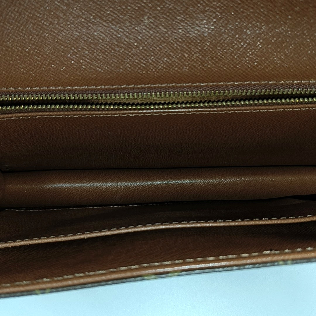 DAME GM Monogram Coated Canvas Brown