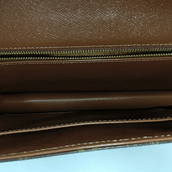DAME GM Monogram Coated Canvas Brown