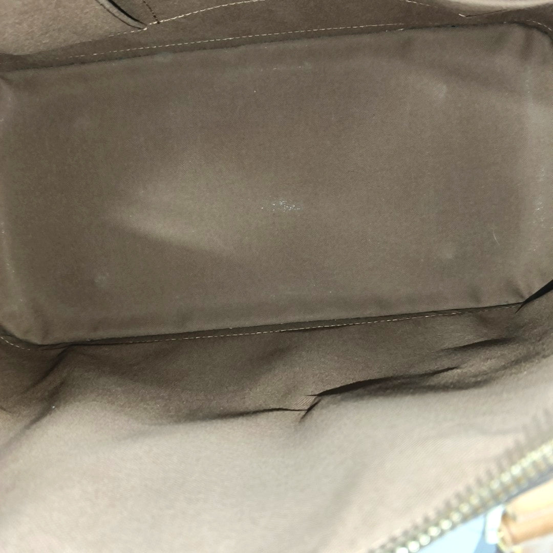 ALMA GM Monogram Coated Canvas Brown