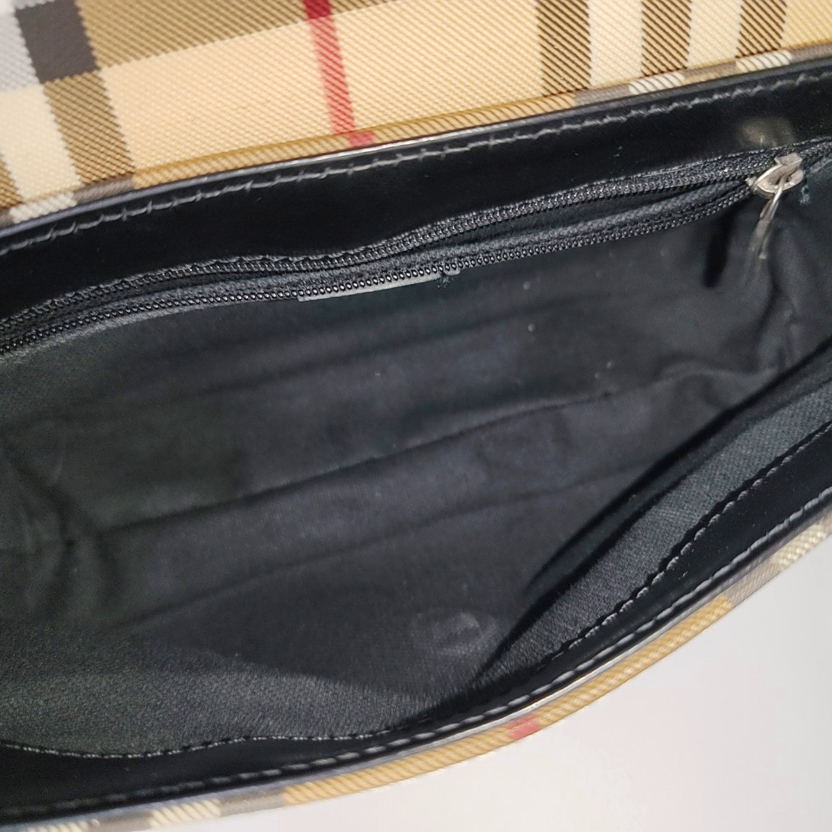 Coated Canvas Shoulder Bag Brown