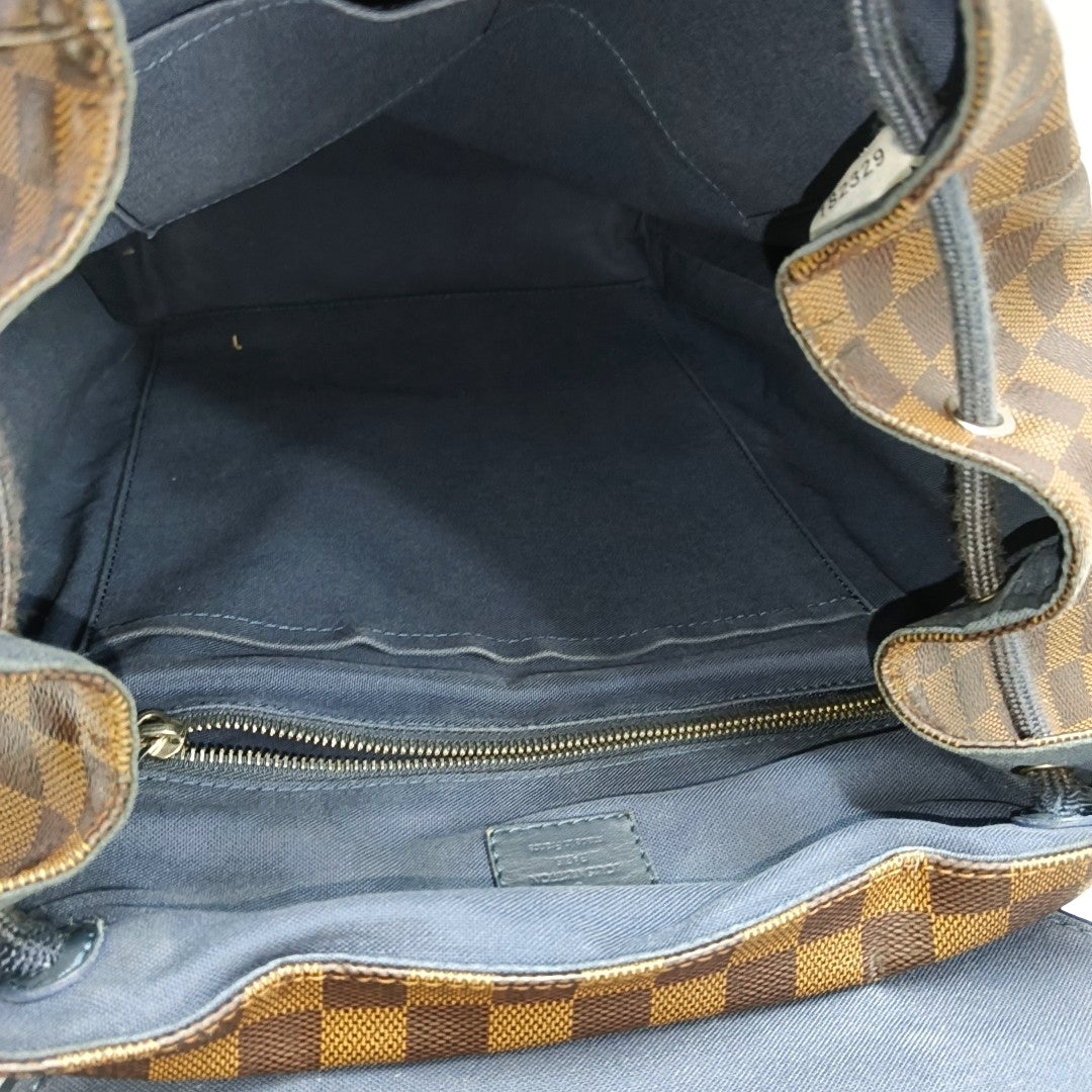 Damier Ebene Coated Canvas Brown