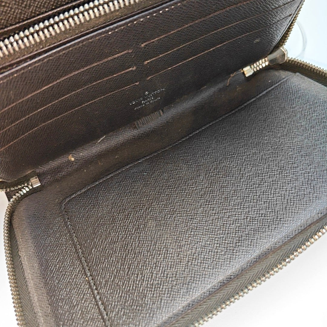 Damier Ebene Coated Canvas Wallet Brown