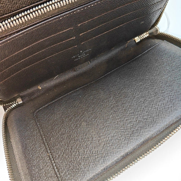 Damier Ebene Coated Canvas Wallet Brown