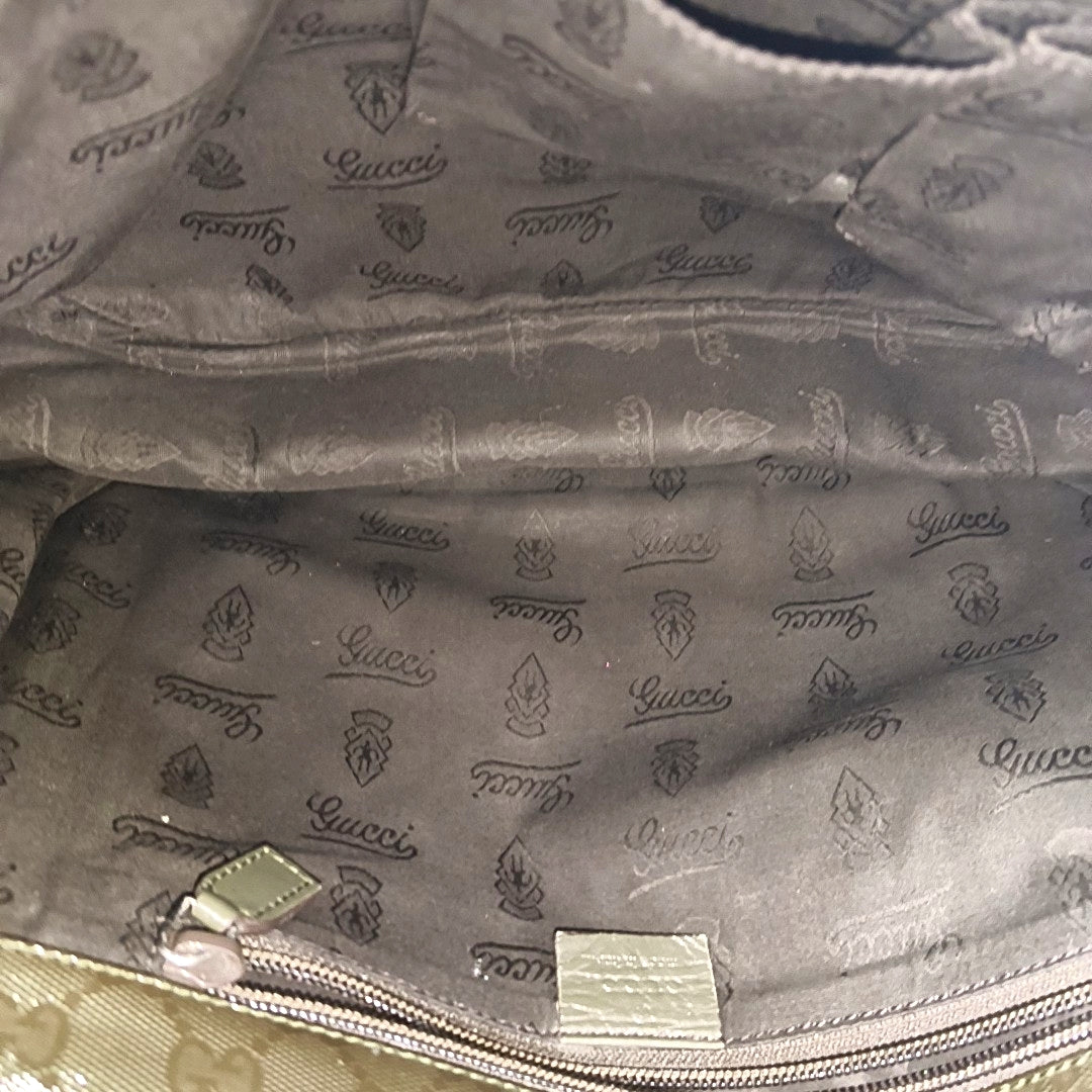 GG Imprime Monogram Coated Canvas Green