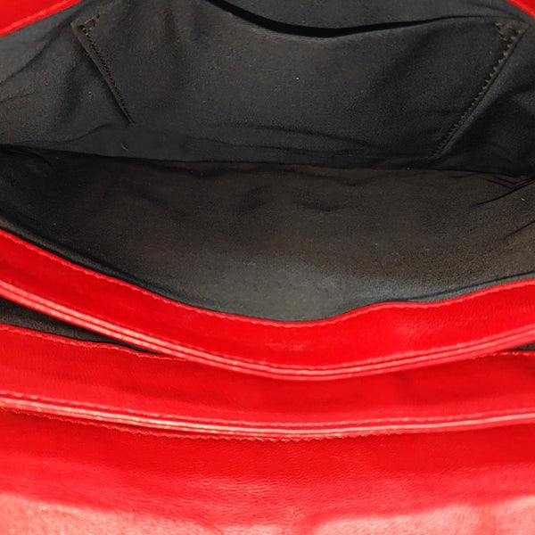 Lambskin Clutch Red