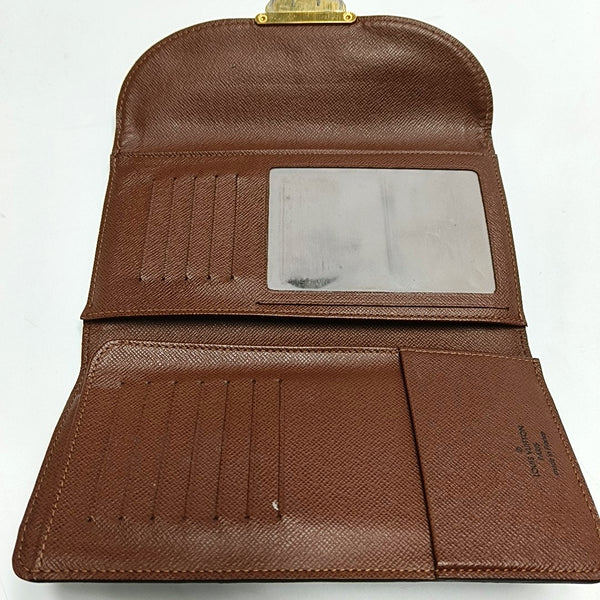 EUGENIE Monogram Coated Canvas Brown Wallet