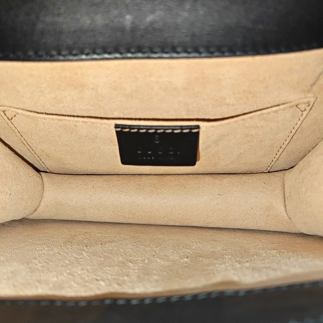 Sylvie Mini Monogram Velvet Black