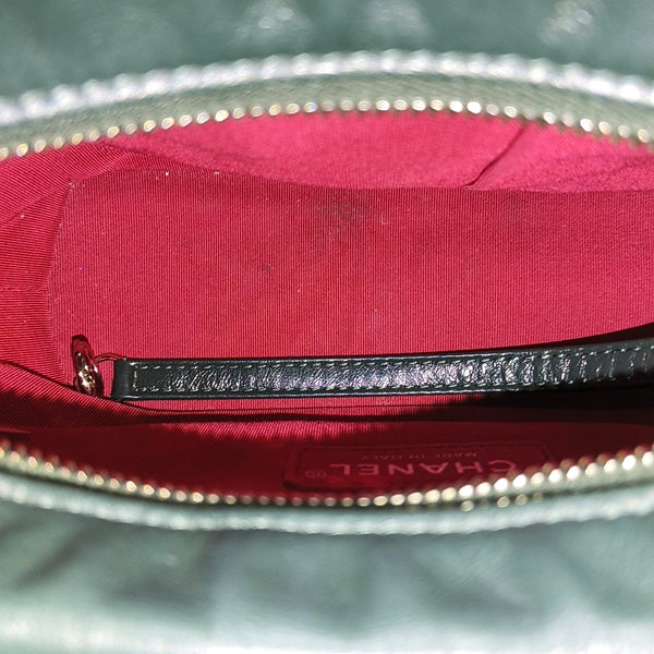 GABRIELLE Small Quilted Calfskin Green