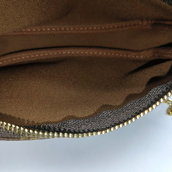 ACCESSOIRES Mini Monogram Coated Canvas Brown
