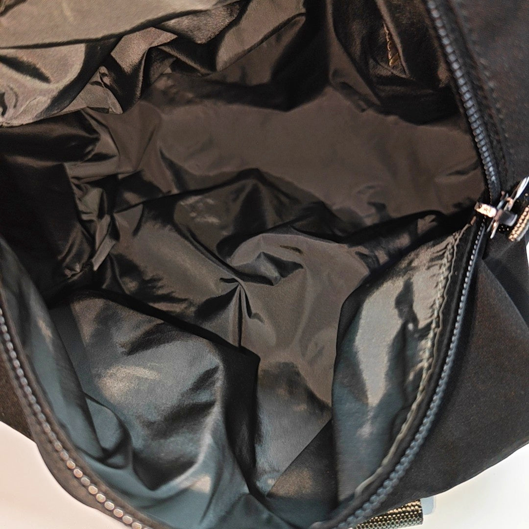 Fabric Top Handle Bag Black