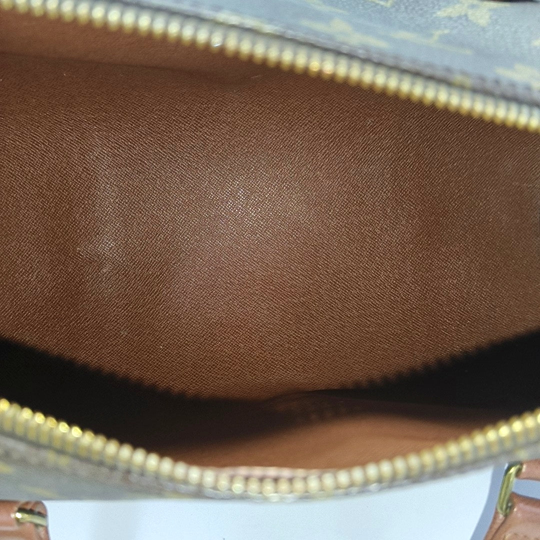 PAPILLON MM Monogram Coated Canvas Brown