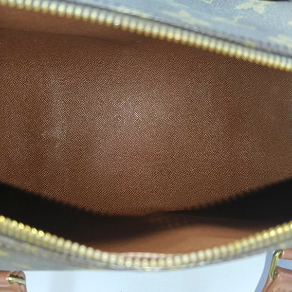 PAPILLON MM Monogram Coated Canvas Brown