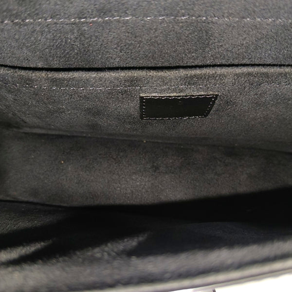Calfskin Top Handle Bag Black