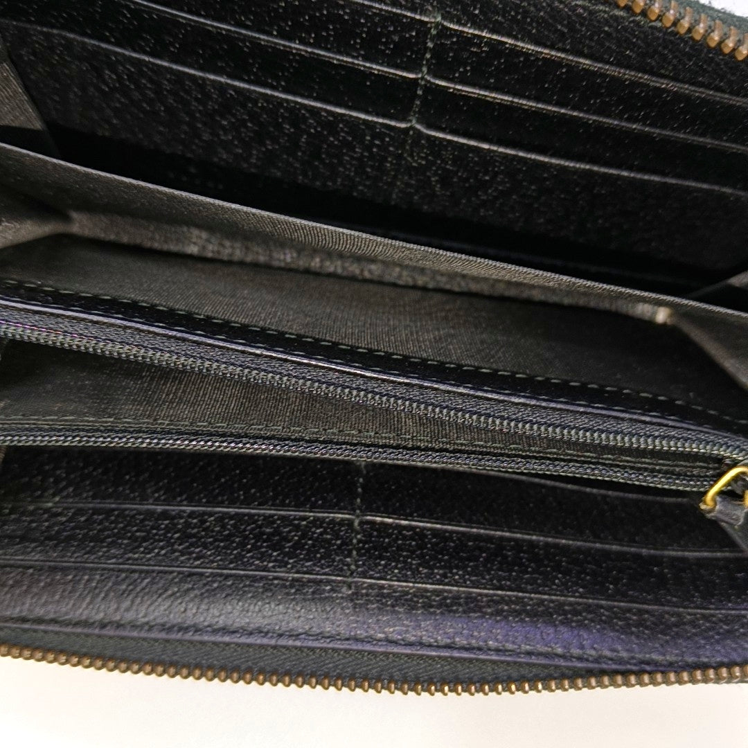 GG Marmont Super Mini Calfskin Black Wallet