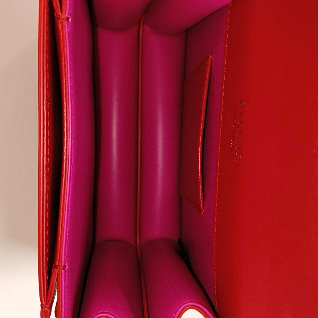 SERPENTI FOREVER Small Lambskin Red