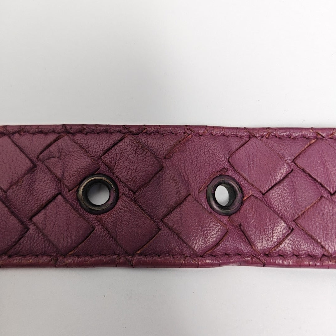 Leather Belt Purple