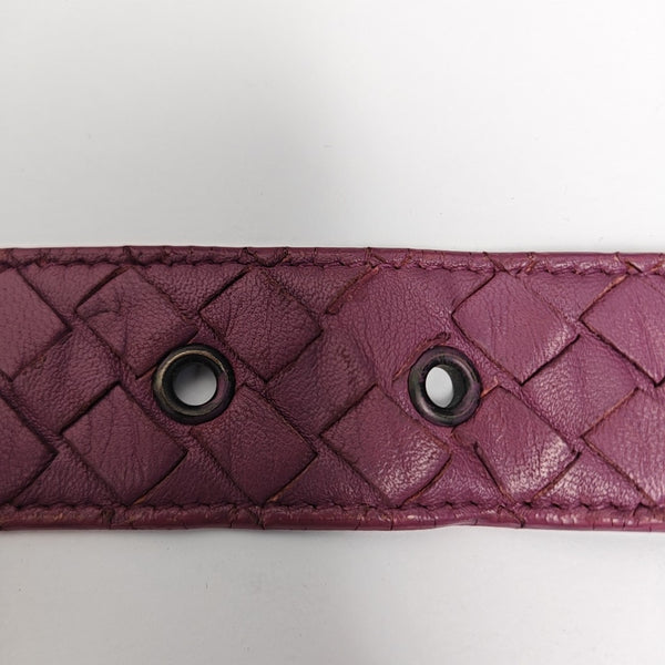 Leather Belt Purple