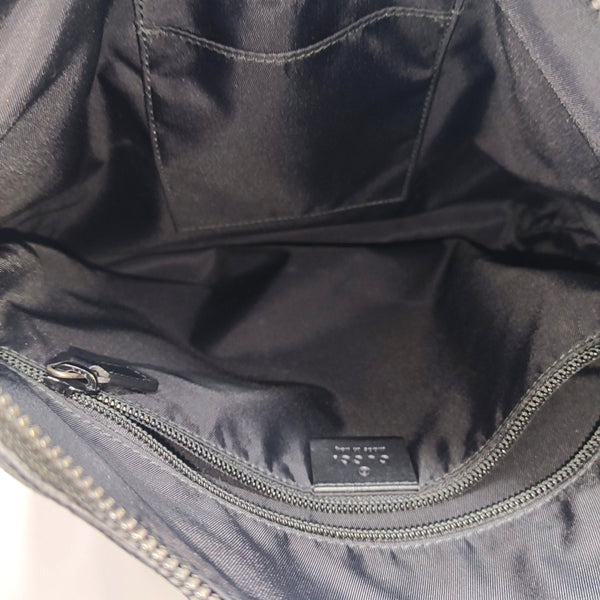 Boston Monogram Coated Canvas Black