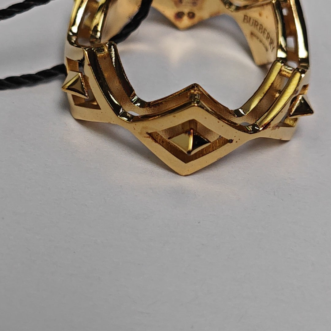 925 Sterling Silver Gold Ring EU 57