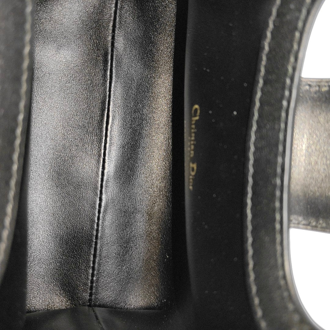 Jolie Top Handle Mini Cannage Lambskin Black