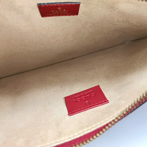Monogram Coated Canvas Clutch Beige