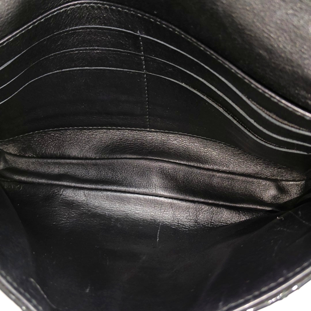 Miss Dior Cannage Patent Leather Black