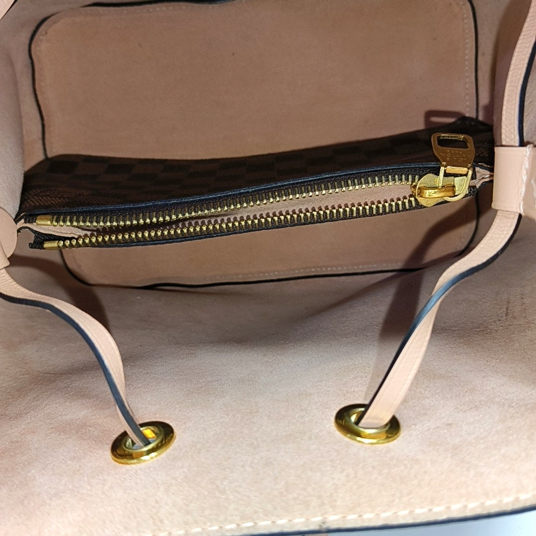 NÉONOÉ MM Damier Ebene Coated Canvas Brown
