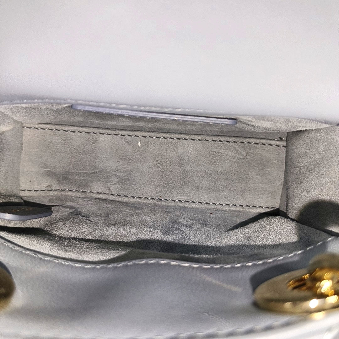 Lady Dior Super Mini Cannage Lambskin Blue