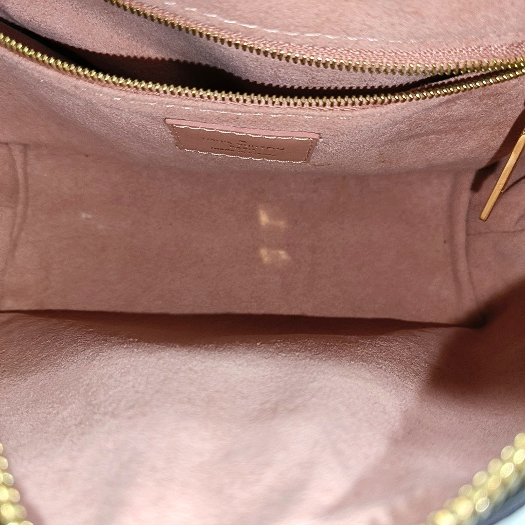 PETITE MALLE Monogram Coated Canvas Brown