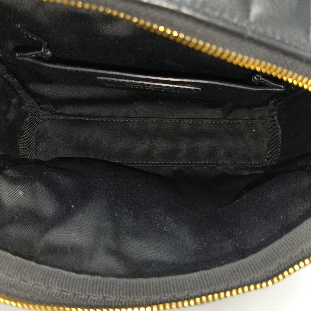 Quilted Lambskin Crossbody Bag Mini Black