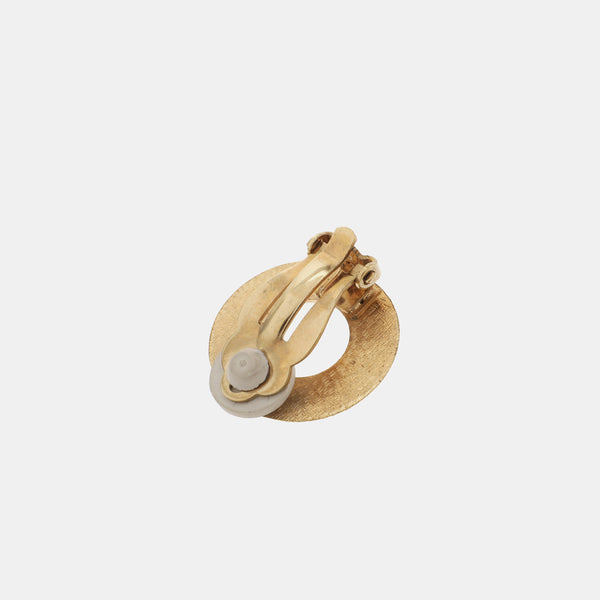 Metal Gold Clip On Earrings