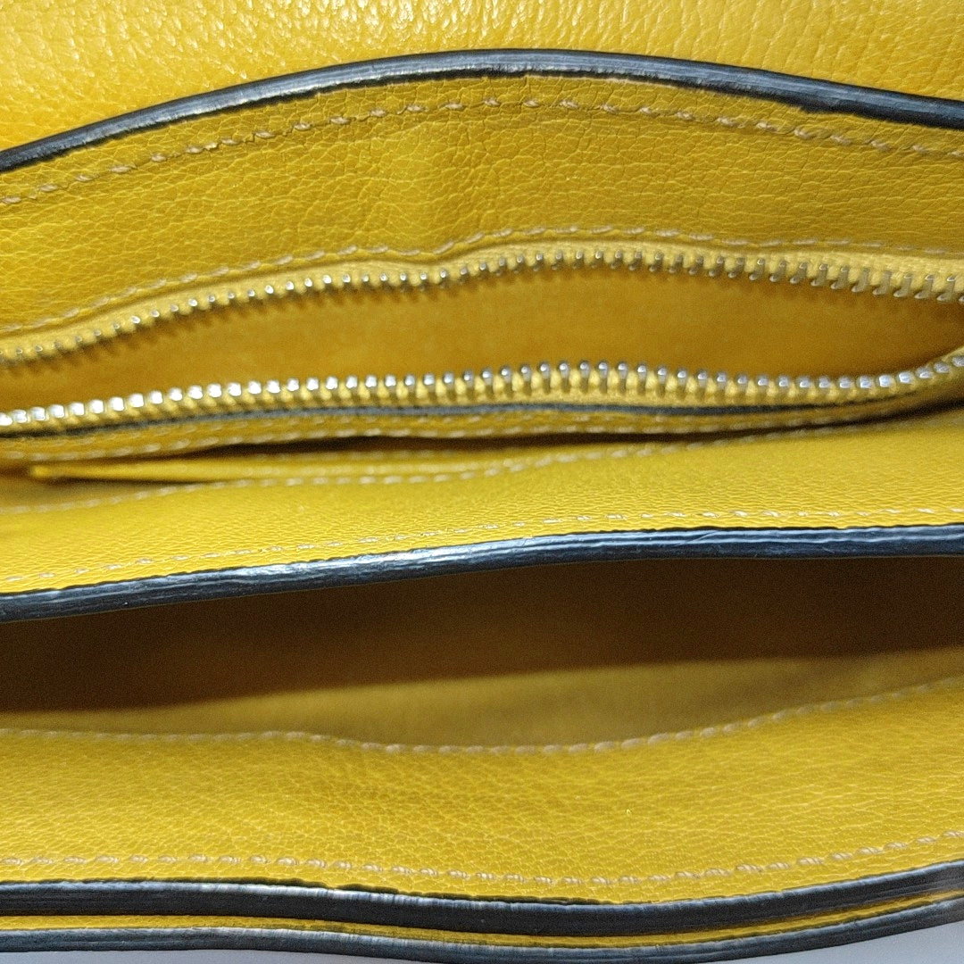 Calfskin Shoulder Bag Yellow