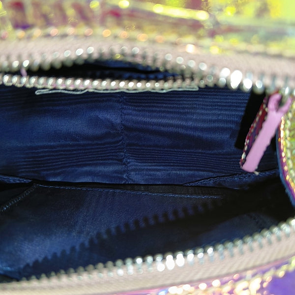 Leather Shoulder Bag Metallic