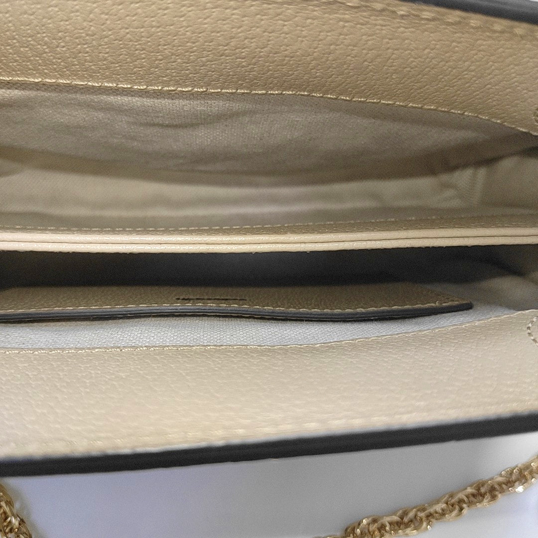 Ophidia Small Monogram Coated Canvas Beige