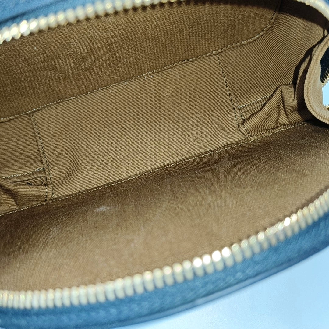 TRIOMPHE Small Coated Canvas Brown